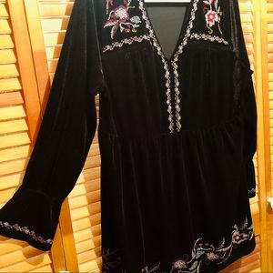 XL Style & Co Velvet Peplum FREE GIFT w/PURCHASE❤️